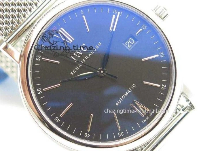 MIROTIME 0506 Portofino SCHAFFHAUSEN SS MKF 1:1 Best Edition Black Dial On Mesh Bracelet A Sporty 7342